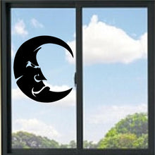 Load image into Gallery viewer, Crescent Moon Face Vinyl Decal