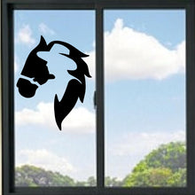 Load image into Gallery viewer, Cowboy and Horse Silhouette Vinyl Decal