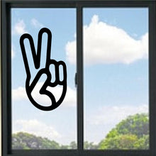 Load image into Gallery viewer, Hand Peace Sign Vinyl Decal