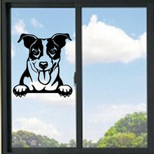 Load image into Gallery viewer, Jack Russel Terrier Peeking Dog Vinyl Decal
