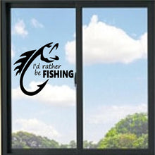 Load image into Gallery viewer, I'd Rather Be Fishing Vinyl Decal