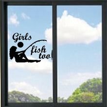 Load image into Gallery viewer, Girls Fish Too Vinyl Decal