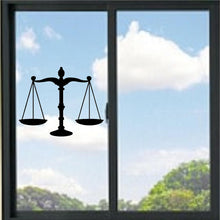 Load image into Gallery viewer, Law Scales Of Justice Symbol Vinyl Decal