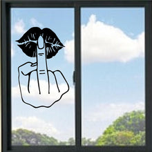 Load image into Gallery viewer, Lips And Middle Finger Vinyl Decal