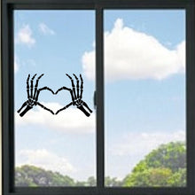 Load image into Gallery viewer, Skeleton Hands Making A Heart Vinyl Decal
