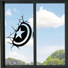 Load image into Gallery viewer, Shield Crashed Into Wall Vinyl Decal
