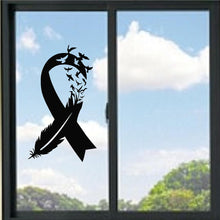 Load image into Gallery viewer, Feather Every Child Matters Ribbon Vinyl Decal