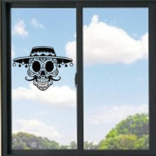 Load image into Gallery viewer, Day Of The Dead Sugar Skull Vinyl Decal