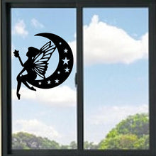 Load image into Gallery viewer, Fairy Sitting On Moon Vinyl Decal