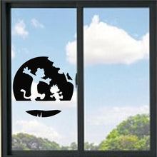 Load image into Gallery viewer, Calvin and Hobbes Circle Vinyl Decal