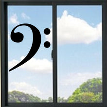Load image into Gallery viewer, Bass Clef Music Note Vinyl Decal