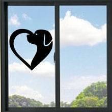 Load image into Gallery viewer, Dog And Heart Symbol Vinyl Decal