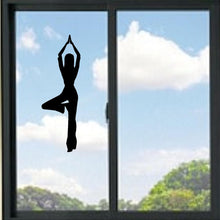 Load image into Gallery viewer, Yoga Pose Woman Vinyl Decal