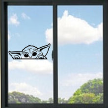Load image into Gallery viewer, Peeking Yoda Star Wars Vinyl Decal