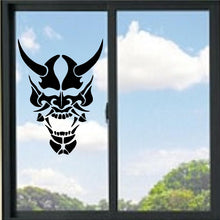 Load image into Gallery viewer, Samurai Demon Mask Vinyl Decal