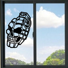 Load image into Gallery viewer, Skull Face Hand Grenade Vinyl Decal