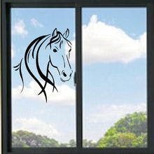 Load image into Gallery viewer, Horse Head Outline Vinyl Decal