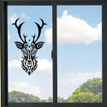 Load image into Gallery viewer, Deer Tribal Trophy Head Vinyl Decal