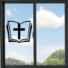 Load image into Gallery viewer, Bible And Cross Vinyl Decal