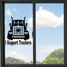 Load image into Gallery viewer, I Support Truckers Vinyl Decal