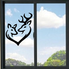 Load image into Gallery viewer, Buck and Doe Heart #2 Vinyl Decal