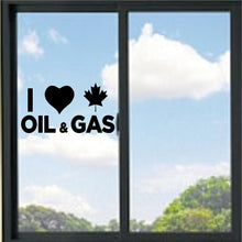 Load image into Gallery viewer, I Love Oil And Gas Vinyl Decal