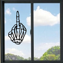 Load image into Gallery viewer, Skeleton Hand Middle Finger Vinyl Decal