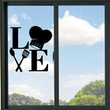 Load image into Gallery viewer, Love for Cooking Vinyl Decal