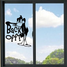 Load image into Gallery viewer, Back Off Daffy Duck Bumper Vinyl Decal