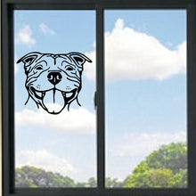 Load image into Gallery viewer, Pitbull Terrier Dog Head Vinyl Decal