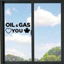Load image into Gallery viewer, Oil And Gas Loves You Vinyl Decal