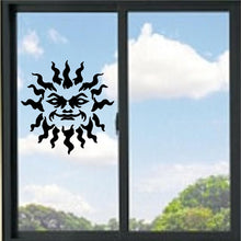 Load image into Gallery viewer, Angry Faced Sun Vinyl Decal