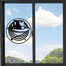 Load image into Gallery viewer, Indiana Jones Whip and Hat Symbol Vinyl Decal