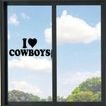 Load image into Gallery viewer, I Love Cowboys Vinyl Decal
