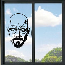 Load image into Gallery viewer, Walter White/Heisenberg Face Breaking Bad Vinyl Decal