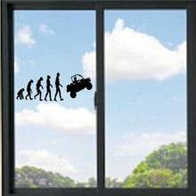 Load image into Gallery viewer, Evolution Man to ATV/ Offroad Funny Vinyl Decal
