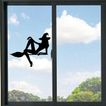 Load image into Gallery viewer, Witch On Broom Vinyl Decal