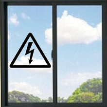 Load image into Gallery viewer, Warning High Voltage Symbol Vinyl Decal