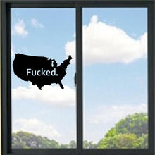 Load image into Gallery viewer, Fucked USA Funny Vinyl Decal
