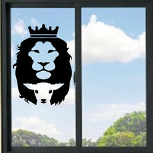 Load image into Gallery viewer, Lion And Lamb Silhouette Vinyl Decal