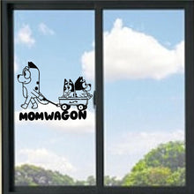 Load image into Gallery viewer, Bluey Cartoon Mom Wagon Chili And Kids Vinyl Decal