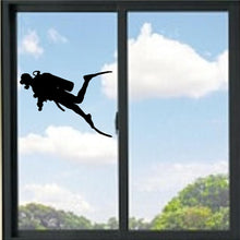 Load image into Gallery viewer, Scuba Diver Vinyl Decal