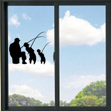 Load image into Gallery viewer, Fishing Buddies Kid And Grandpa/Dad #2 Vinyl Decal