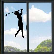 Load image into Gallery viewer, Lady Swinging Golf Club #2 Vinyl Decal