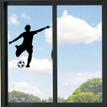 Load image into Gallery viewer, Guy Kicking Soccerball Vinyl Decal