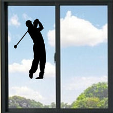 Load image into Gallery viewer, Guy Swinging Golf Club Vinyl Decal