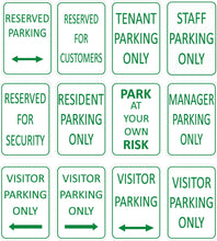 Load image into Gallery viewer, Printed Parking Stickers | Pick Your Parking Label | Decal | Waterproof Labels Signs