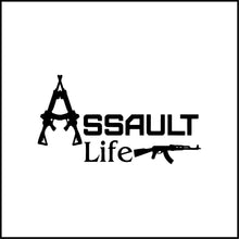 Load image into Gallery viewer, Assault Life/Guns Vinyl Decal