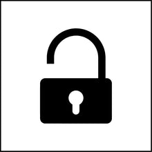 Load image into Gallery viewer, Un-Locked Lock Vinyl Decal