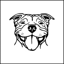 Load image into Gallery viewer, Pitbull Terrier Dog Head Vinyl Decal